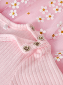 NAME IT Kjole Floral Cradle Pink